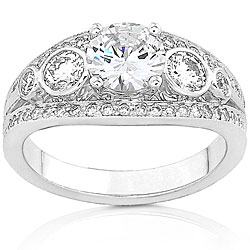 18k Gold 1 3/4ct TDW Diamond Engagement Ring (G-H, SI)