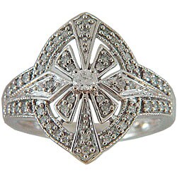 10k White Gold 1/3ct TDW Diamond Ring (H-I, I2)