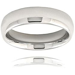 Men's Titanium Domed Polished Comfort Fit Band (6 mm)