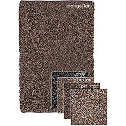 Hand-woven Mandara Leather Rug (2'6 x 7'6)