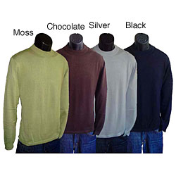 Anthology Men's Silk/ Cotton High Crewneck Sweater