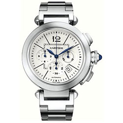 Cartier Men's Pasha 42 Stainless Steel Chronograph Watch