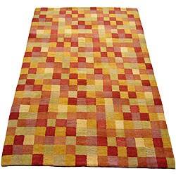 Indo Tibetan Multicolor Rug (4' x 6')