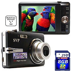 SVP Xthinn-8363-B 8GB 8MP CCD Slim Digital Camera