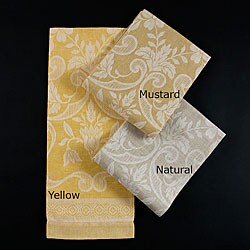 Italian Large Linen Damask Towel