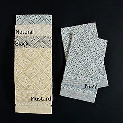 Italian Linen/ Cotton Diamond Guest Towels (Set of 2)