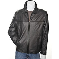 Mens Leather Bomber Jacket