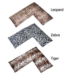 Plush Animal Print L-shaped Body Pillow - 11774635 - Overstock.com Shopping - Great Deals on ...