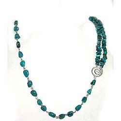 Turquoise Chip and Nugget Necklace