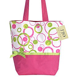 JoJo Designs Hot Pink and Lime Green Tote