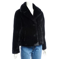 Regent Women's 'Grooved' Faux Mink Jacket