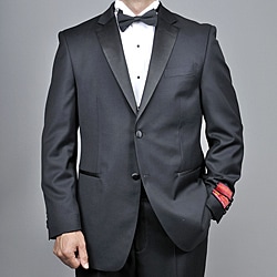 Mantoni Men's Black Wool 2-button Tuxedo