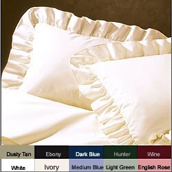 Poplin Ruffled Pillow Shams (Pack of 2)