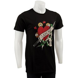 Ed Hardy Men's 'Lucky Skull' Rhinestone Tee