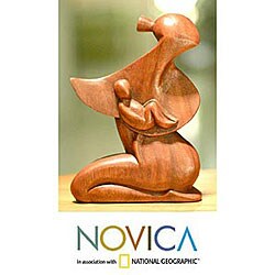 Wood 'A Mother's Love' Statuette (Indonesia)