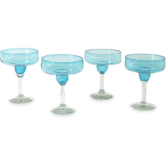 Margarita 'Aqua Freeze' Set of 4 Glasses (Mexico)