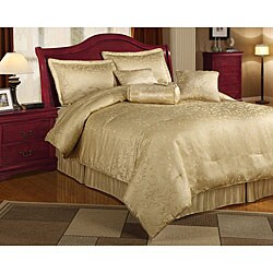 Cassaria 7-piece Beige Comforter Set