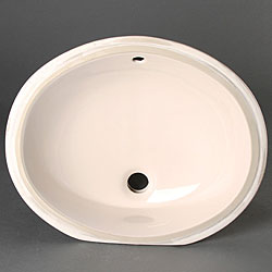 Geyser Almond Vitreous Porcelain Ceramic Undermount Bathroom Sink