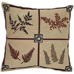 'Fern' 4-square Tapestry Throw Pillows (Set of 2)