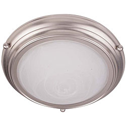 Brushed Nickel Flush-mounted Two-light Fixture