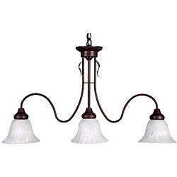 Antique Bronze 3-light Island Light