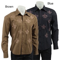 Do Denim Men's Fleur de Lis Woven Shirt