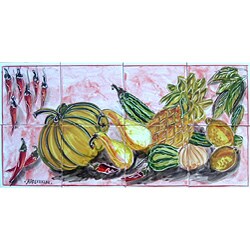 'Kitchen Backsplash' 8-tile Ceramic Wall Mural Art