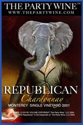 Republican Chardonnay Inauguration Party Wine (12 Bottles)