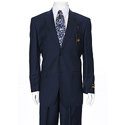Ferrecci Men's Two-button Navy Blue Suit