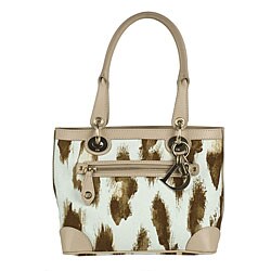 Christian Dior Leopard Print Medium Tote