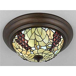 Tiffany-style Flush-mount Ceiling Fixture