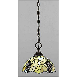 Tiffany-style Grape Jewel Mini Pendant