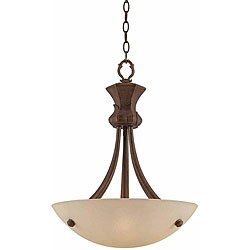 Value Series 10 3-light Pendant in Bronze Patina Finish