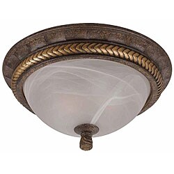 Flush-mounted Bronze Ceiling Light