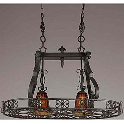 Traditional Wrought Iron Pot Rack