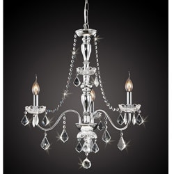 Chrome 3-light Crystal Chandelier