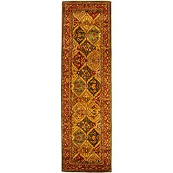 Handmade Heritage Kerman Burgundy Wool Runner (2'3 x 14')