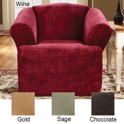 Stretch Royal Diamond T-cushion Chair Slipcover