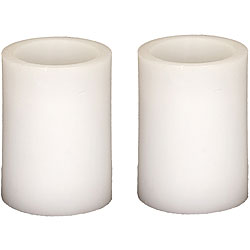 Flameless Cream 3x4-inch Pillar Candle