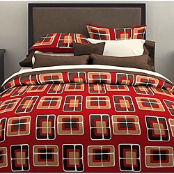 Retro Squares 7-piece Bedding Ensemble