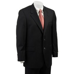 Lauren by Ralph Lauren Men's Navy Pinstripe Wool Suit