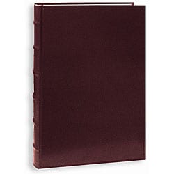 Pioneer Sewn European Bonded Burgundy Leather Bookbound Bi-directional Memo Albums (Pack of 2)