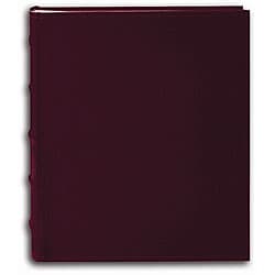 Pioneer Sewn European Bonded Burgundy Leather Bookbound Bi-directional Memo Albums (Pack of 2)
