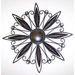 Handcrafted Iron Petals Wall Plaque (India)