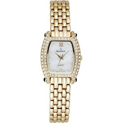 Peugot Women's Goldtone Crystal Watch