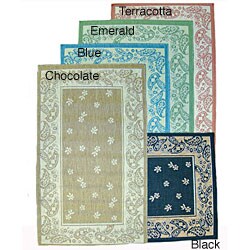 Paisley Floral Indoor/ Outdoor Area Rug (2' x 7'6)