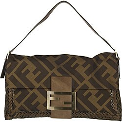 Fendi Dark Brown Convertible Clutch