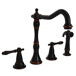 Kindred Bronze Two-handle Kitchen Faucet