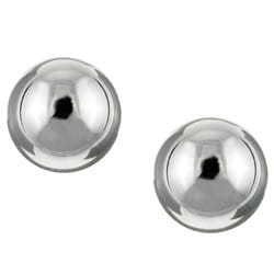Sterling Essentials Sterling Silver Polished Half-dome Stud Earrings