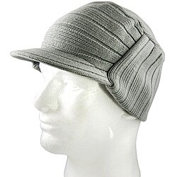 Iced Out Gear Men's Grey Classic-style Visor Beanie Hat